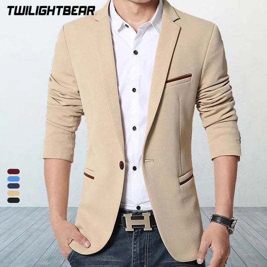 Men's Casual Slim Fit Blazers for Autumn/Spring Fashion. Sizes M~5XL. AY1415