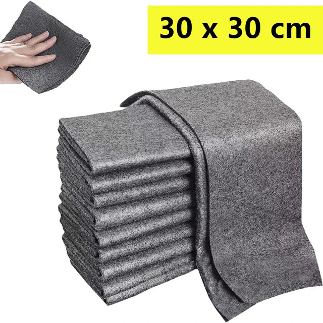 3/5/10 Pcs Thickened Magic Cleaning Cloth Magic Streak Free Microfiber Cloth Reusable Glass Cleaning Rag for Kitchens Glass Cars