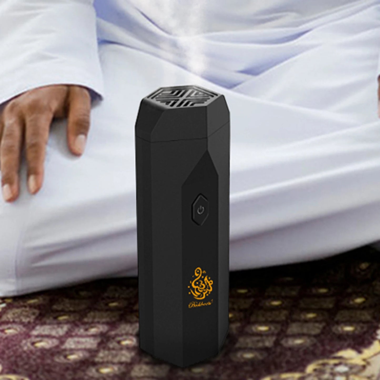 Portable Electronic Arabic Incense Burner with Hair Air Freshener Ramadan Muslim Aroma Diffuser USB Rechargeable Burning Holder