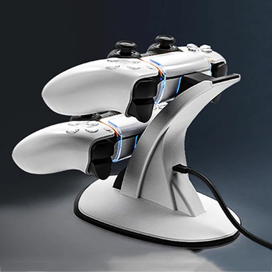 Charging Stand Dock For PS5 Controller Gamepad Seat Charger Fast Charging/Breathing Light/Smart Protection PS5 Charging Station