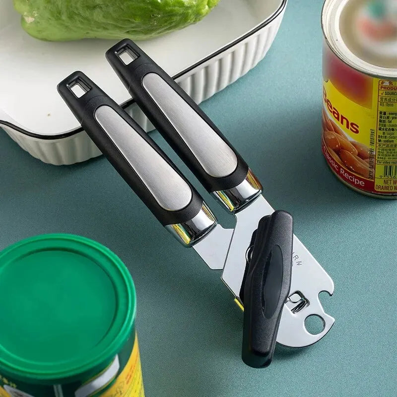 Multifunctional Manual Side Cut Can Opener Effortless Beer Bottle Opening Tool Professional Household Kitchen Useful Gadget