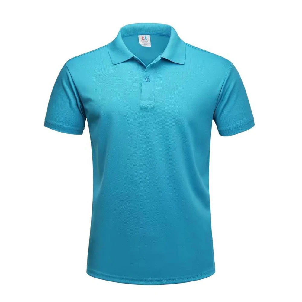 Running Dry Fit Polo Shirts Men Polyester Golf T Shirts Mens Sport T-shirt Quick Dry Tshirts Unisex Camisas Polos Para Hombres