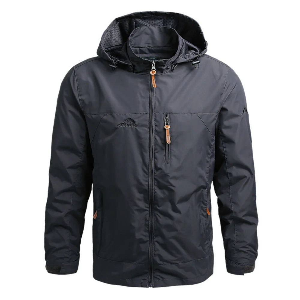 Men's Autumn Windbreaker Oversize Windshield Jacket Spring Coat Camping Jacket Workwear for Me