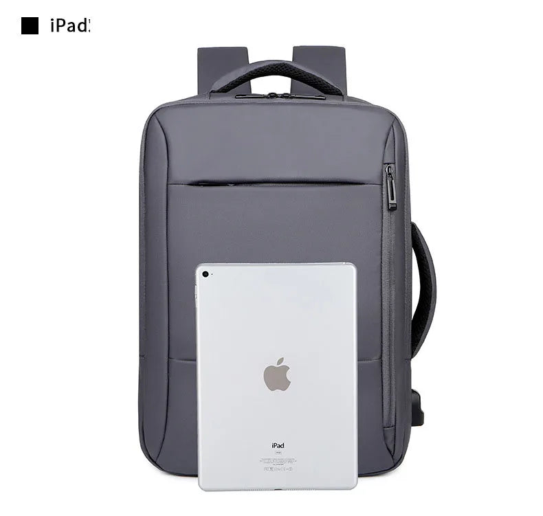 Men Large Capacity Backpack USB Charging Male Laptop Bagpack Waterproof Business Travel Back Pack Luggage Bag Mochila