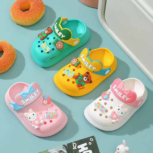 Infant Cartoon Sandals: Unisex Slippers for Baby Boys and Girls, Ideal for Garden Wear