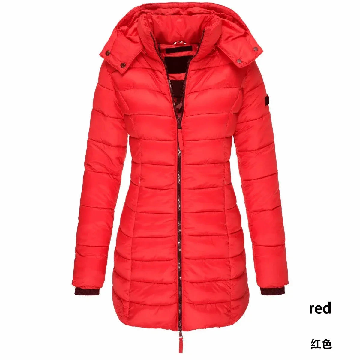 Womens Winter Long Down Coat Thicken Warm Hooded Puffer Jacket Overcoat