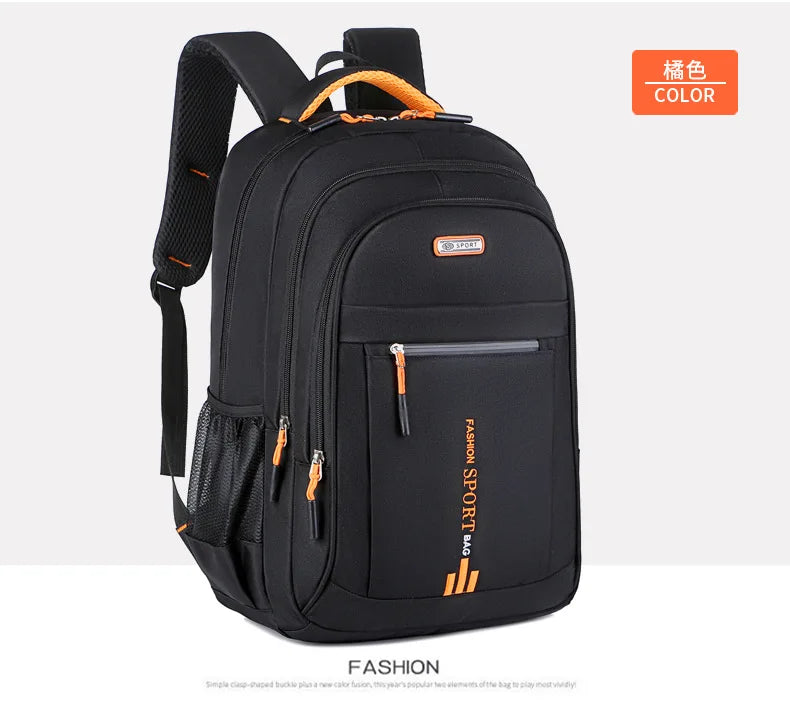 Men's Backpacks Oxford Waterproof Rucksack Business Computer Bag Casual Travel Backpack Senior High School Student Schoolbag