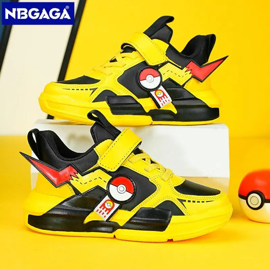 New Cartoon Kids Shoes: Fashionable Classic Sneakers for Boys & Girls. Casual Outdoor Style with Leather