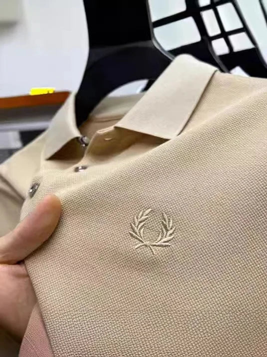 2024 Summer New Embroidered Men's Leisure POLO High Quality Brand 100% Cotton Men's Polo Shirt with Short Sleeves