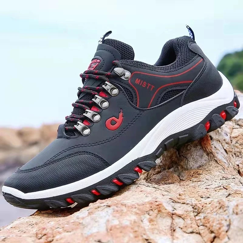 Men's 38-48 Large Outdoor Shoes: Waterproof, Anti-slip, Ideal for Hiking, Mountaineering, Camping, Running, and Jogging