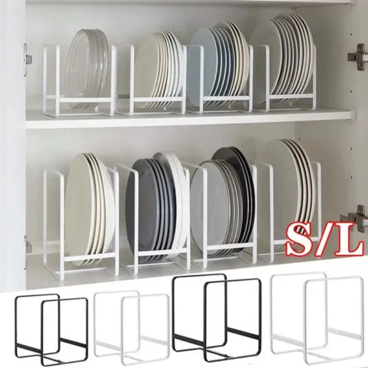 Compact New Portable Pot Rack Cover for Organized Kitchen Plate Drying and Storage.