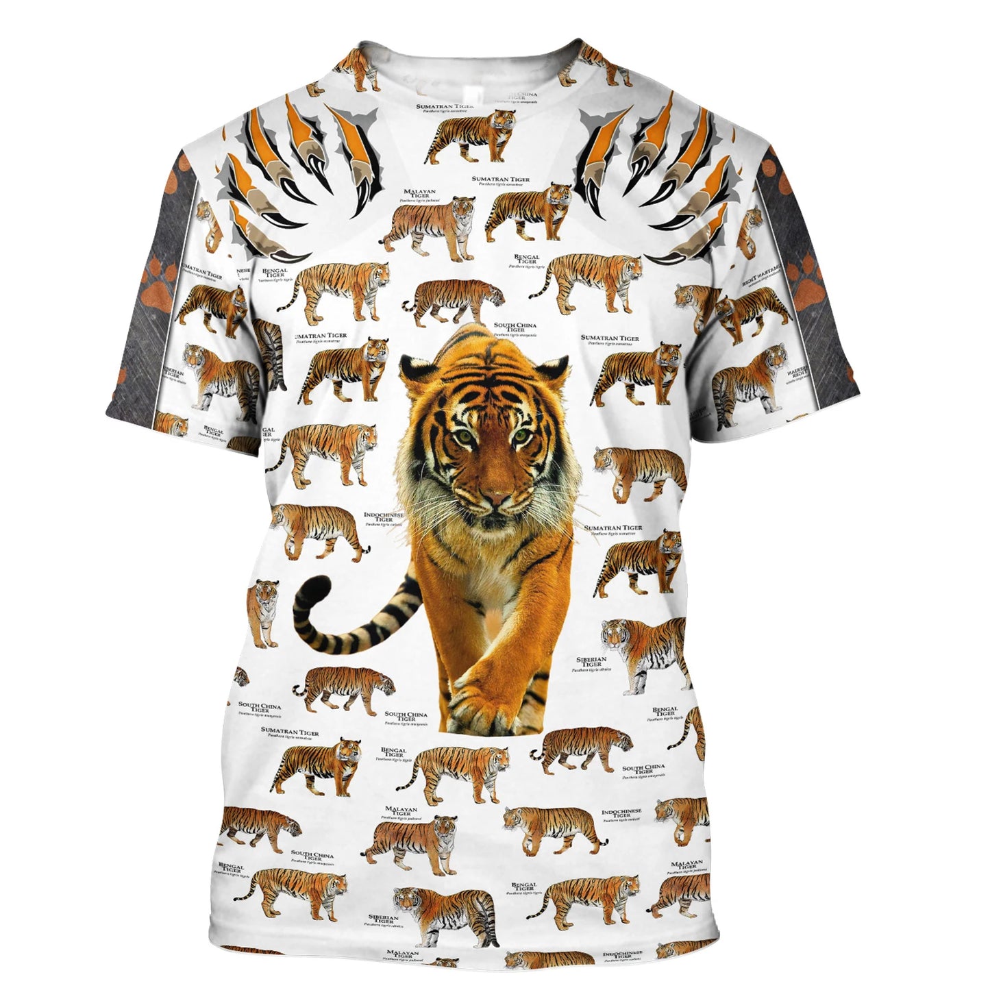 3D Tiger Print T-Shirt for Men: Boutique Animal Graphic Tee, Summer Trend Harajuku Oversized Short Sleeve Leisure O-Neck Top