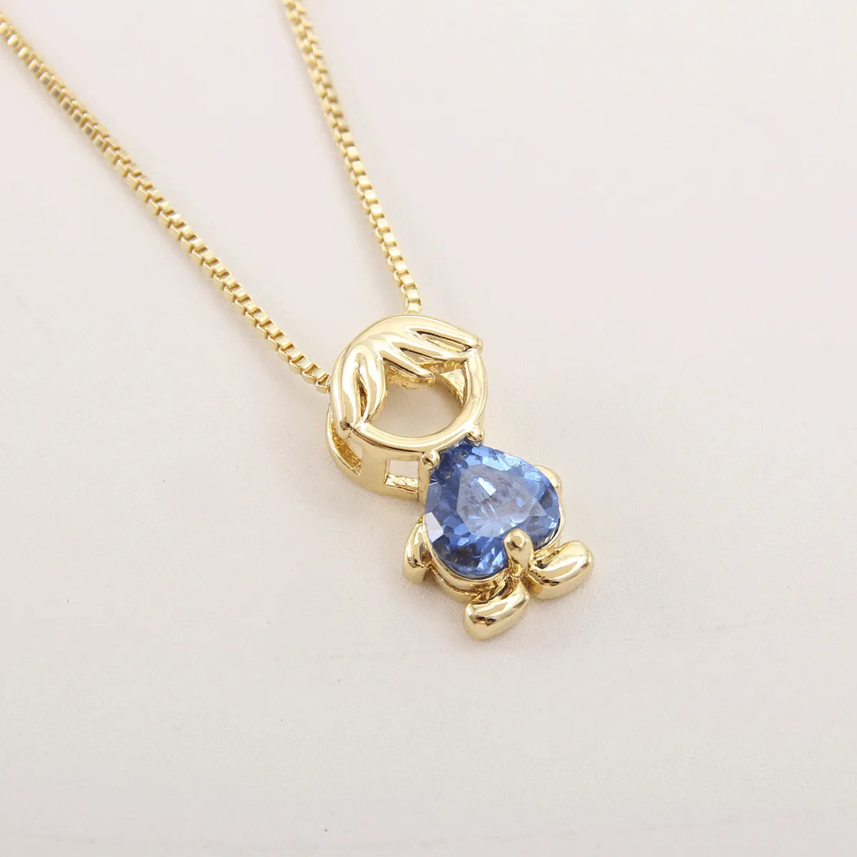 MHS.SUN Fashion Charm Necklace: Gold Plated Zircon Hollow Pendant Choker Chain for Boys, Girls, and Women