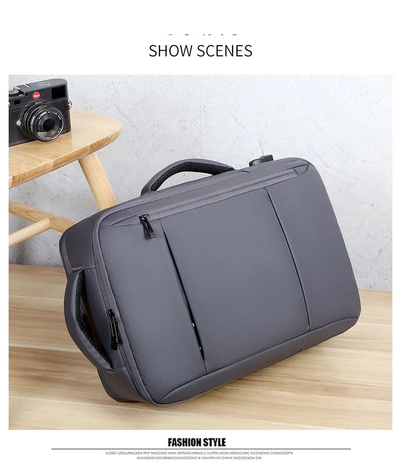 Men Large Capacity Backpack USB Charging Male Laptop Bagpack Waterproof Business Travel Back Pack Luggage Bag Mochila