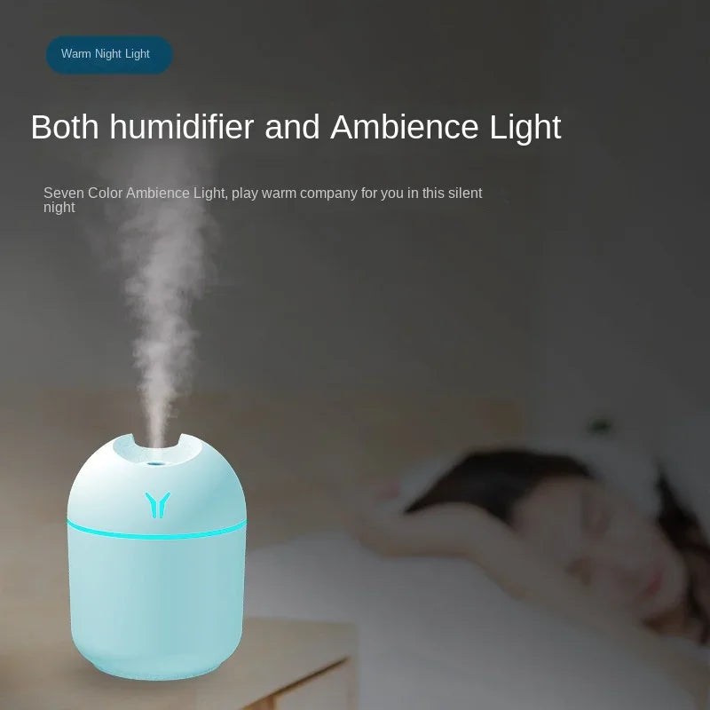 250ML Humidifier Mini Aromatherapy Humidifiers Diffusers For Home Romantic Light USB Essential Oil Diffuser Car Purifier Air