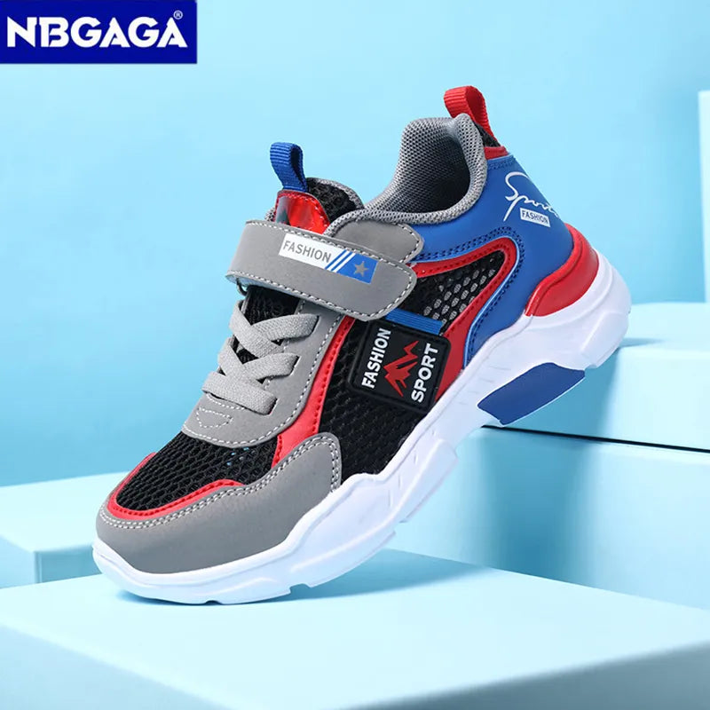 Summer kids' sneakers with breathable mesh, rubber sole, ideal for casual wear and sports