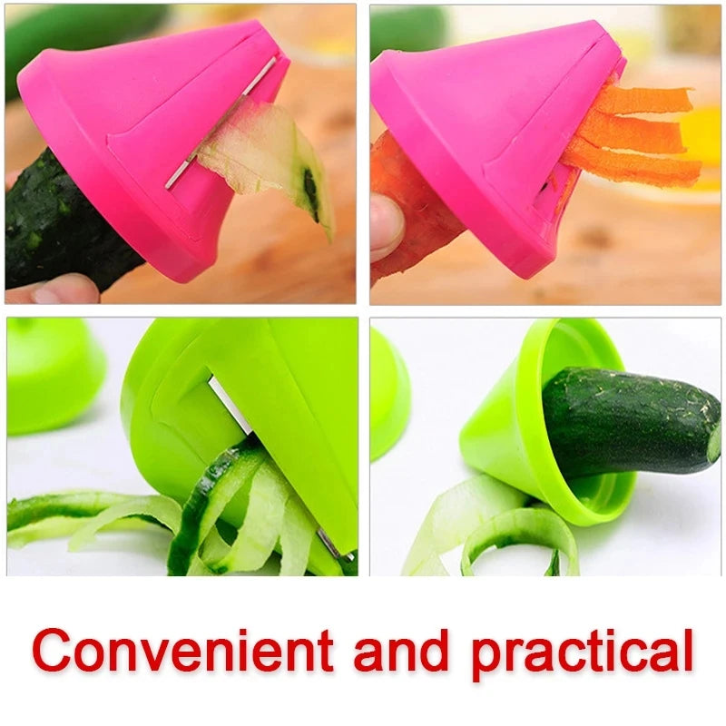 Kitchen Tool Vegetable Fruit Multifunction Spiral Shredder Peeler Manual Potato Carrot Radish Rotating Grater Kitchen Accessory