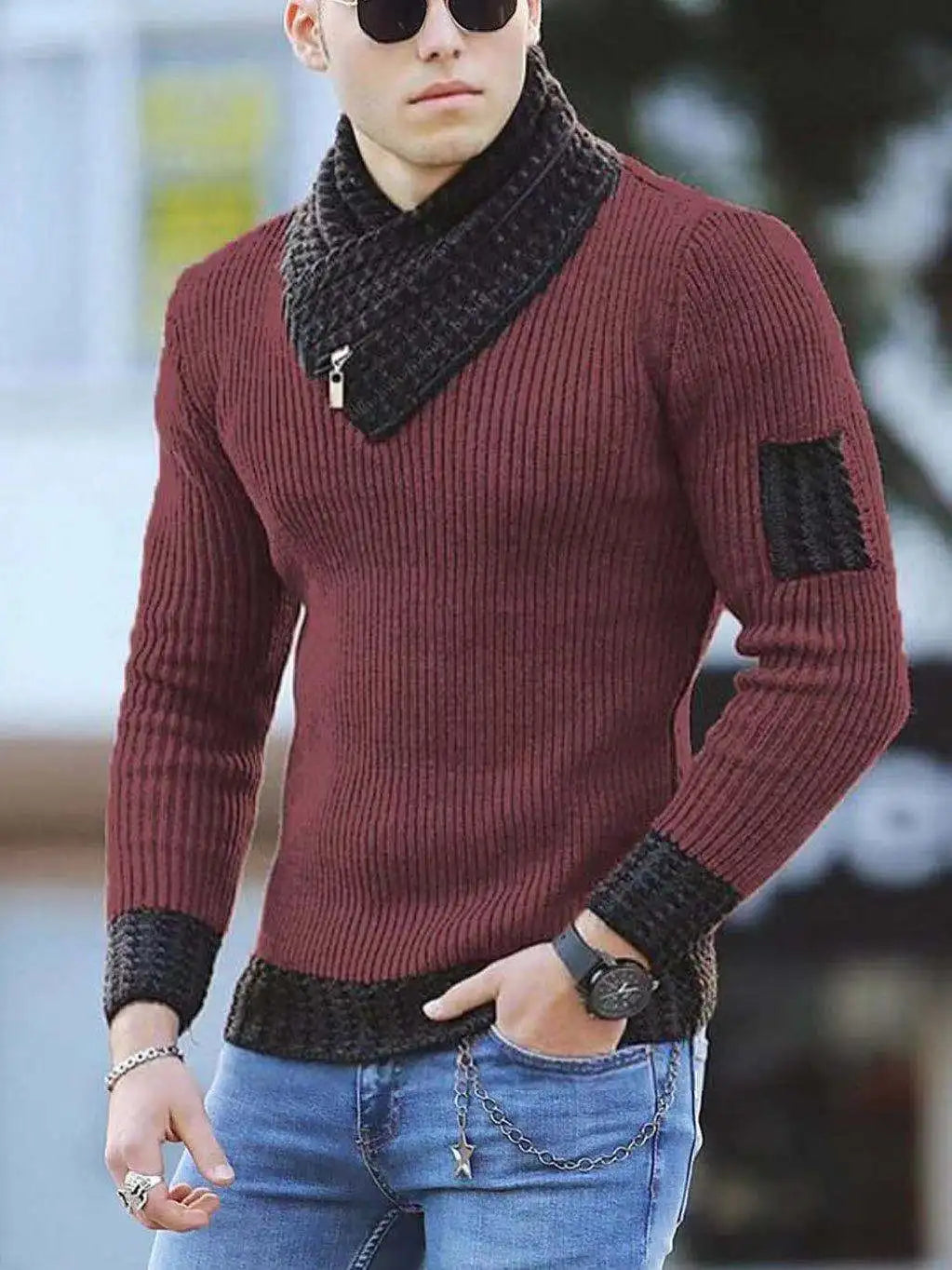 Autumn/Winter 2024: Korean-style Oversized Wool Turtleneck Sweater for Men, Vintage Casual Warm Cotton Pullovers