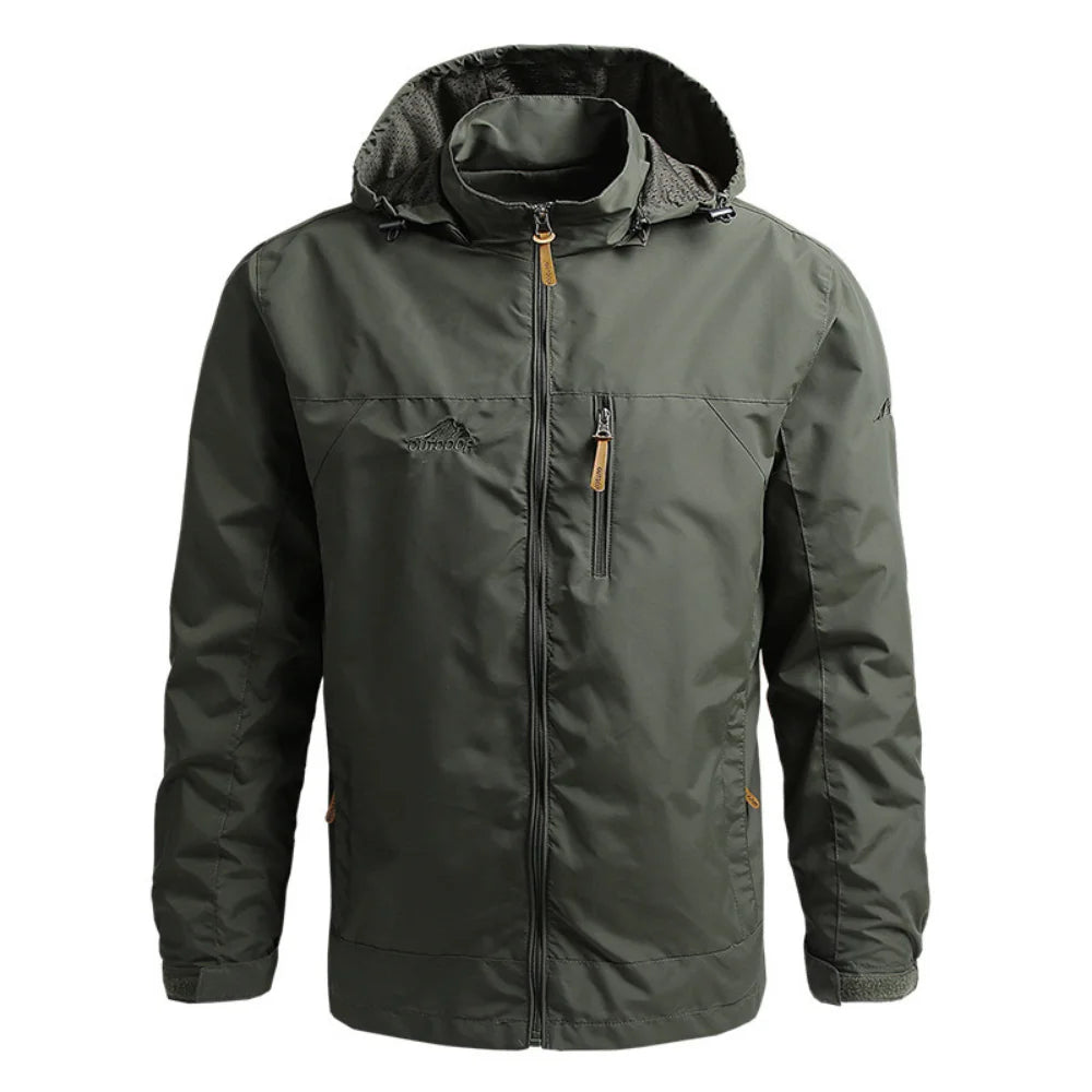 Men's Autumn Windbreaker Oversize Windshield Jacket Spring Coat Camping Jacket Workwear for Me