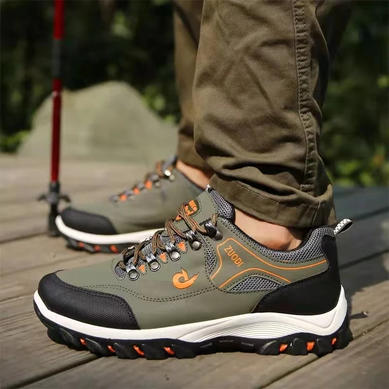 Men's 38-48 Large Outdoor Shoes: Waterproof, Anti-slip, Ideal for Hiking, Mountaineering, Camping, Running, and Jogging