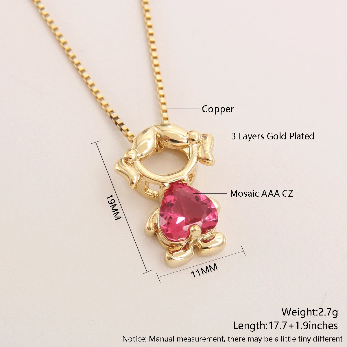 MHS.SUN Fashion Charm Necklace: Gold Plated Zircon Hollow Pendant Choker Chain for Boys, Girls, and Women