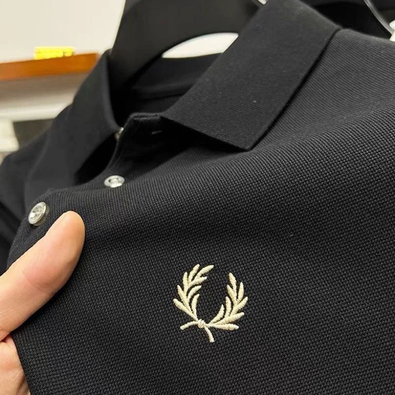 2024 Summer New Embroidered Men's Leisure POLO High Quality Brand 100% Cotton Men's Polo Shirt with Short Sleeves