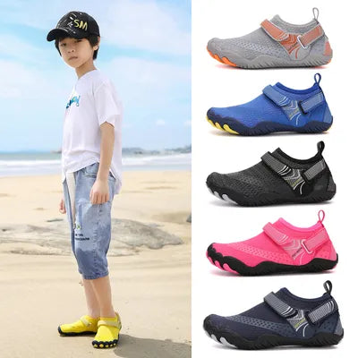 Durable, breathable water shoes for kids, perfect for beach and water sports