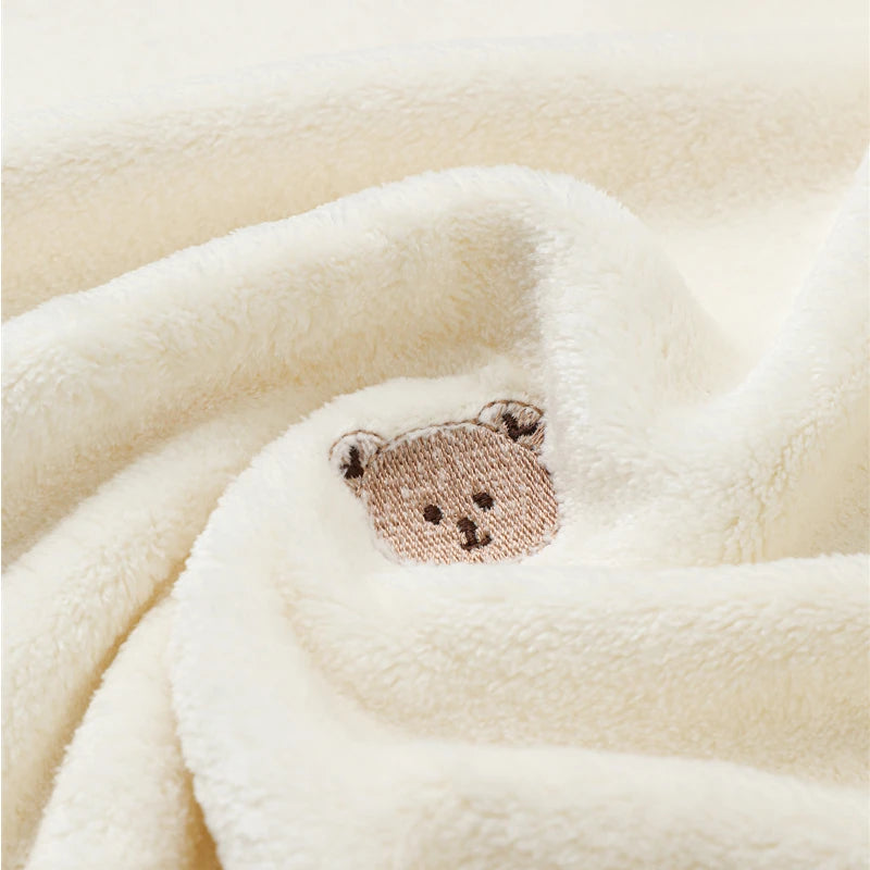 Newborn Fleece Swaddle Blanket for Stroller and Bedding