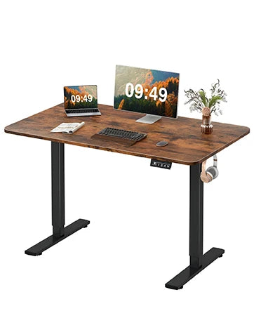 Furmax Electric Height Adjustable Standing Large 55 X 24 Inches Sit Stand Up Home Office Computer Desk Memory Preset W