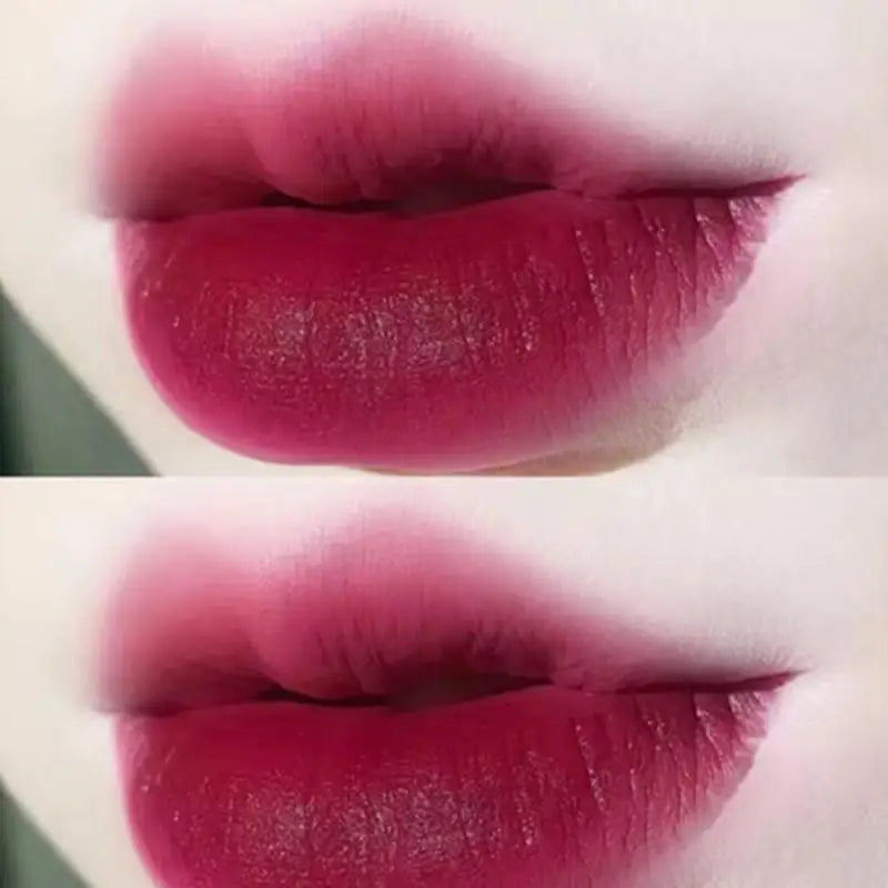 Matte dyeing lip gloss: Long-lasting Korean makeup for vibrant red lips