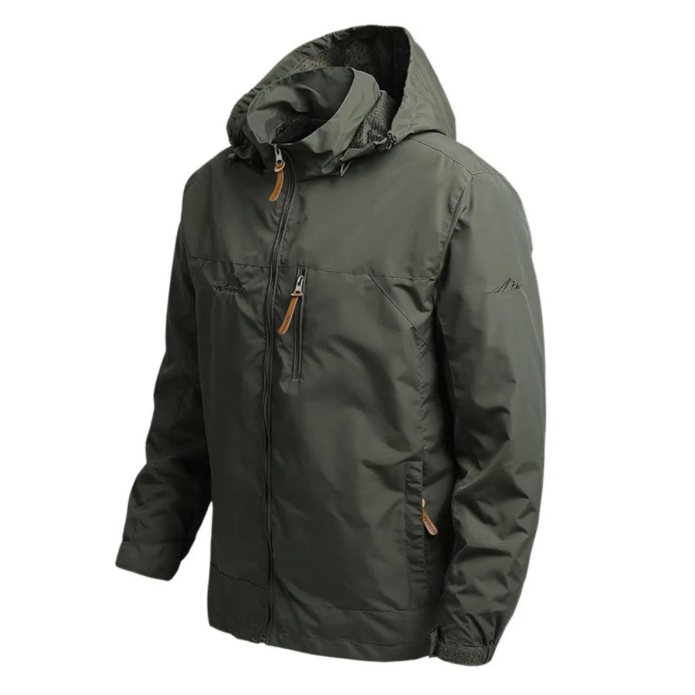 Men's Autumn Windbreaker Oversize Windshield Jacket Spring Coat Camping Jacket Workwear for Me