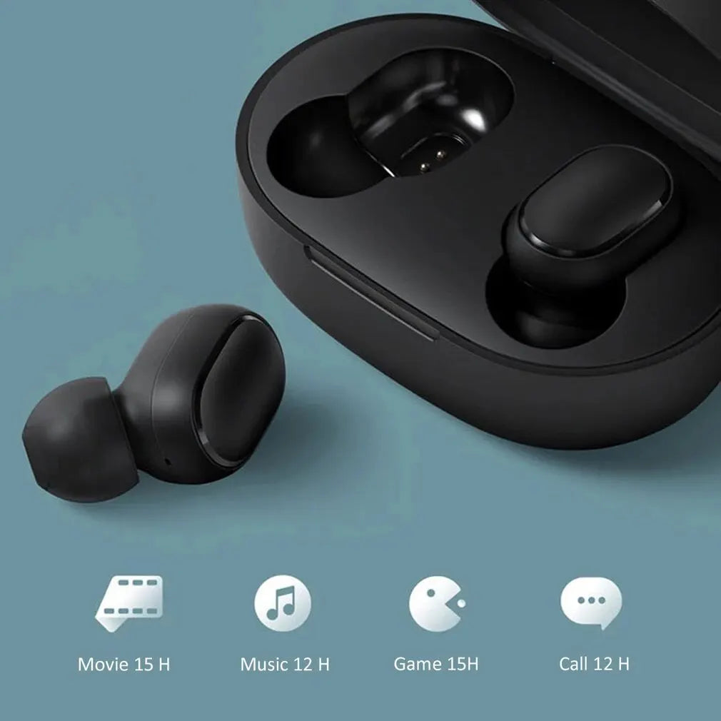 TWS A6S Wireless Bluetooth Headset Earbuds Noice Cancelling Earphone Bluetooth Headphones with Mic for Huawei Xiaomi Redmi