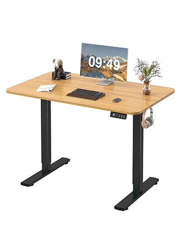 Furmax Electric Height Adjustable Standing Large 55 X 24 Inches Sit Stand Up Home Office Computer Desk Memory Preset W