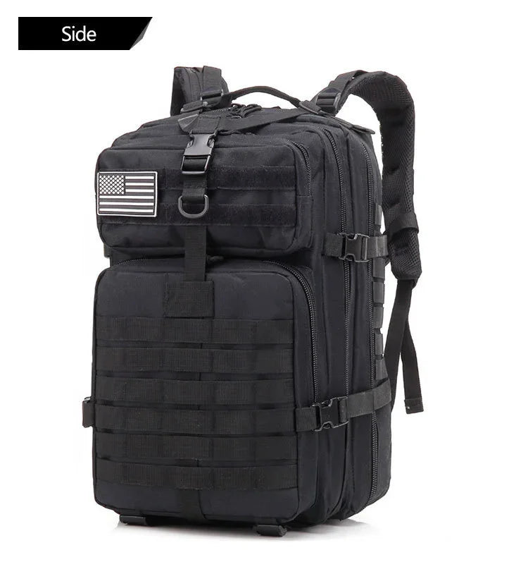 QT&QY 30/45L Man Tactical Backpacks HkingTraveling Bags Survival Outdoor 3P Assault Pack EDC Molle Pack For Trekking Hunting Bag