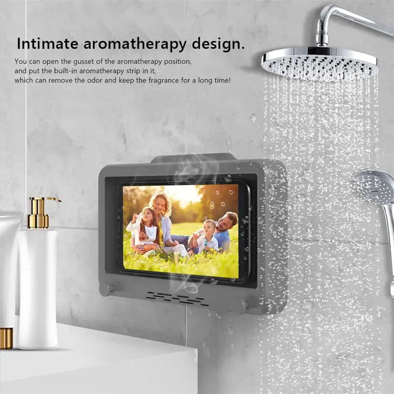 Waterproof Phones Storage Phone Case Bath Wall Mounted Holder Sealed Touchable Organizer Travel Portable Bathroom Storage Racks