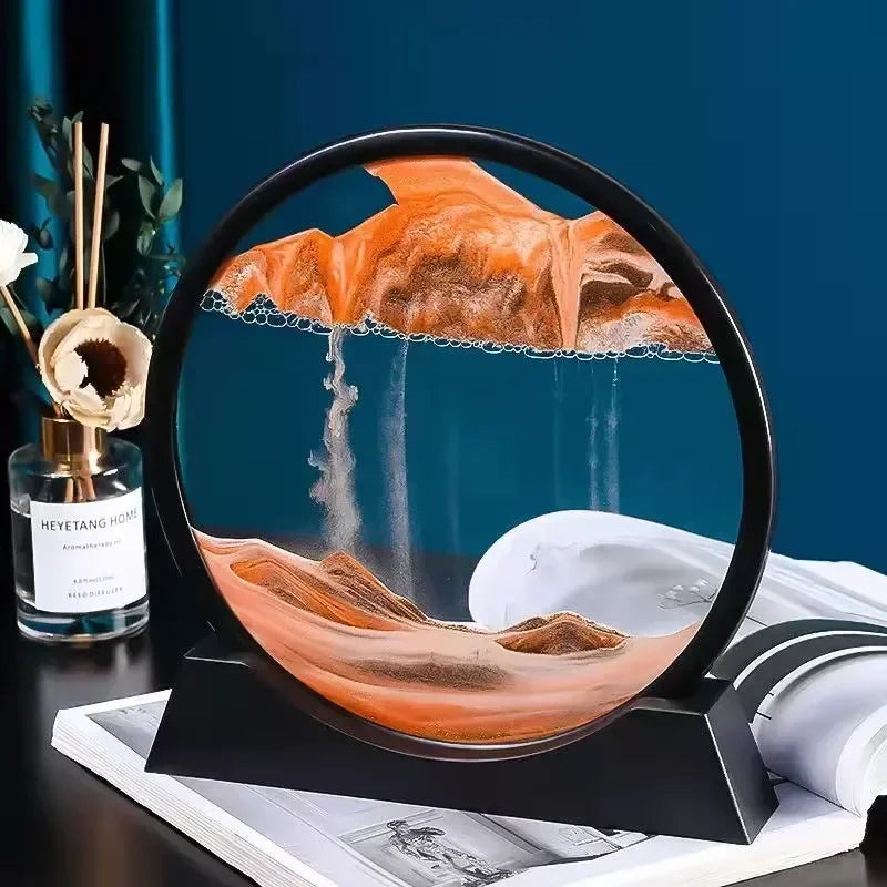 3D Moving Sand Art Hourglass Home Decor Gifts