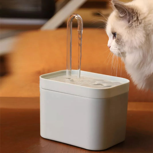 Quiet 1.5L Cat Water Fountain with Smart Filter and Automatic Dispenser