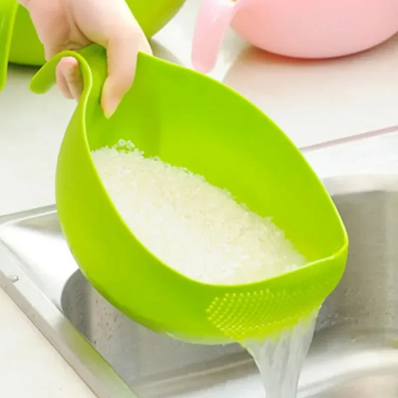 Rice Washing Filter Strainer Basket Colander Sieve Fruit Vegetable Bowl Drainer Cleaning Tools Home Kitchen Kit kitchen tools