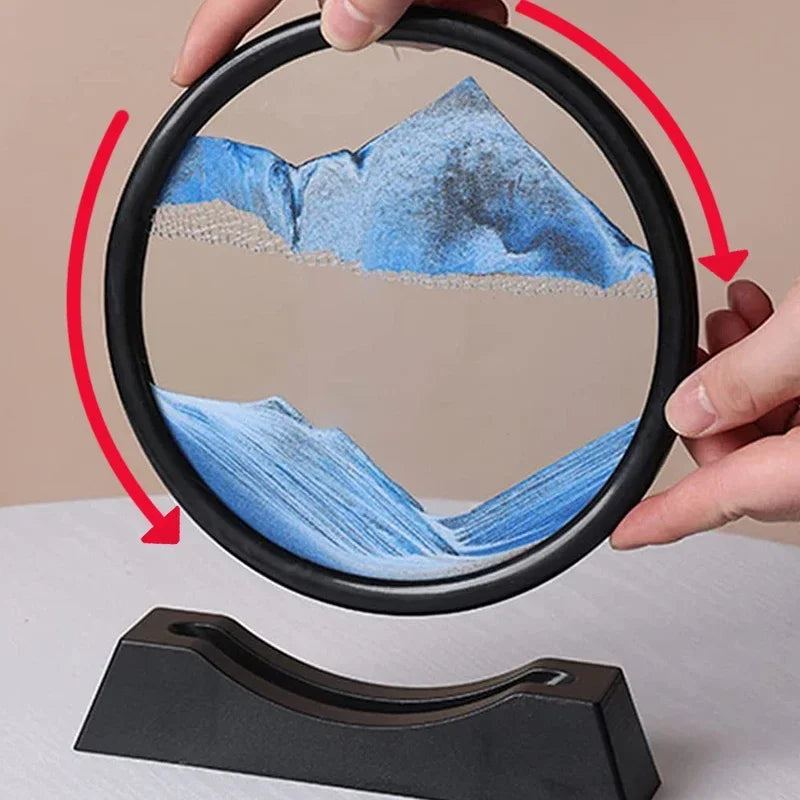 3D Moving Sand Art Hourglass Home Decor Gifts