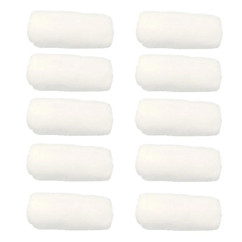 10pc White Microfiber Face Towels: Soft, Hotel-Quality Bath, Wash, Hand Towels. Portable, Multifunctional Cleaning Towels