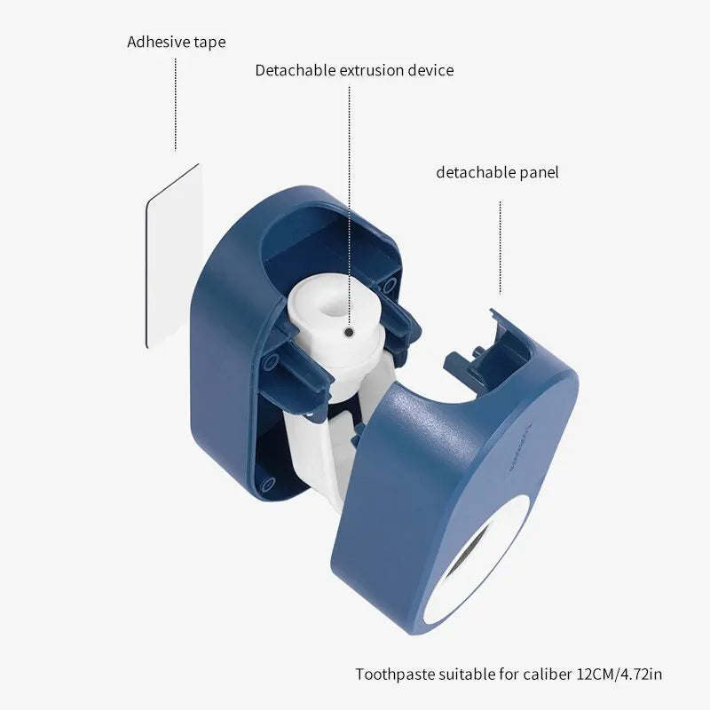 Automatic Toothpaste Squeezer Set: Home Wall Bracket, Toothbrush Holder, Dust-proof, Wall-mounted Toothpaste Squeezer