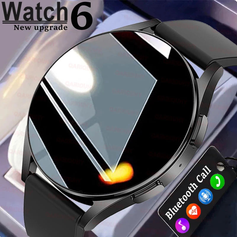 Smartwatch 6: Full Touch, Blood Pressure & Oxygen, Bluetooth Call, Sports Watch for iOS/Android