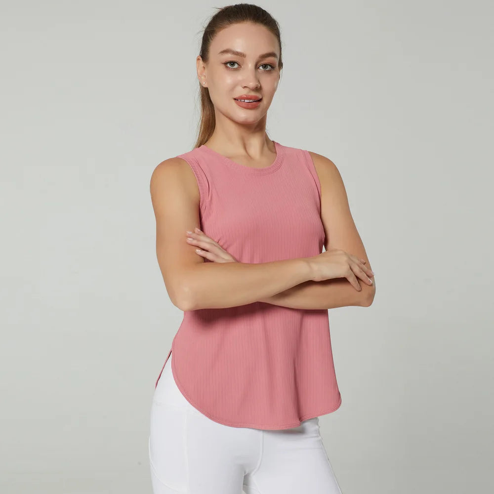 GUTA S-XL Yoga Shirt Women Gym Shirt Quick Dry Sports Shirts  Back Gym Top Women's Fitness Shirt Sleeveless Sports Top Yoga Vest