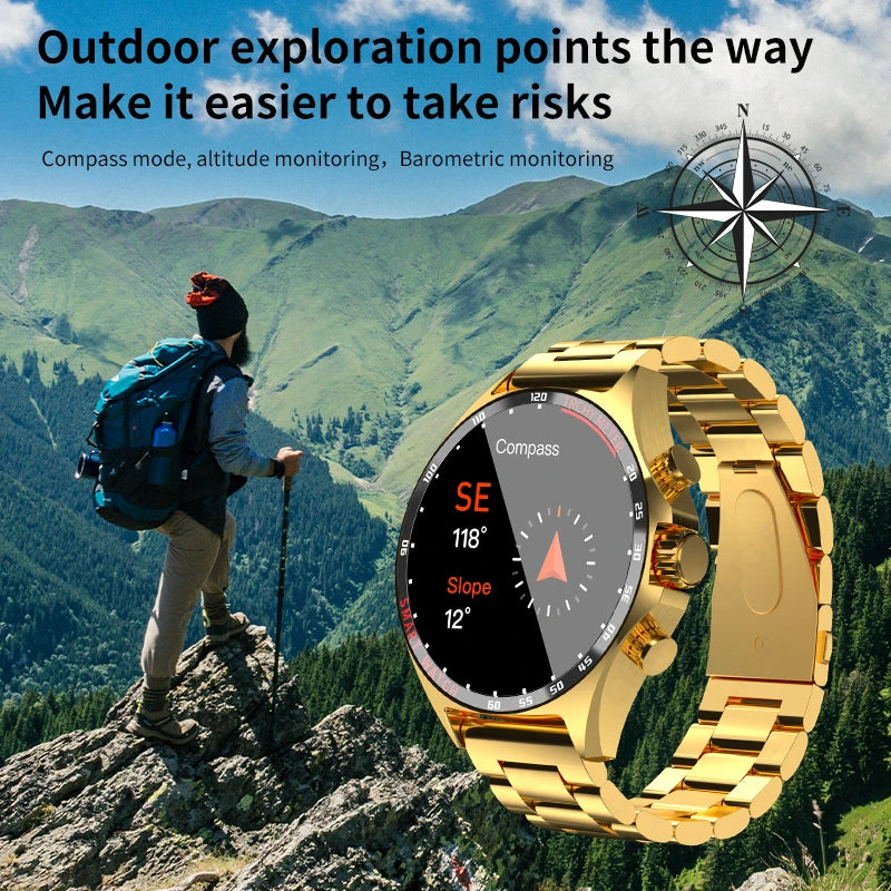 LIGE's new smartwatch: Outdoor compass, NFC access, IP68 waterproof, fitness tracker