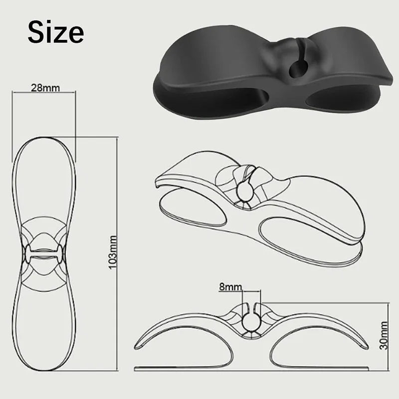 4PCS Cord winder organizer set for kitchen appliances. Helps manage cables neatly. Ideal for air fryers, coffee machines, etc