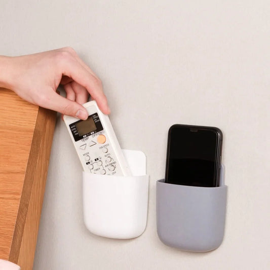 Wall-Mounted Storage Rack - Mobile Phone, Remote Control, Toothbrush Holder