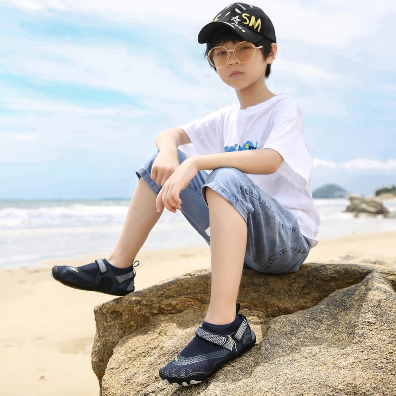 Durable, breathable water shoes for kids, perfect for beach and water sports