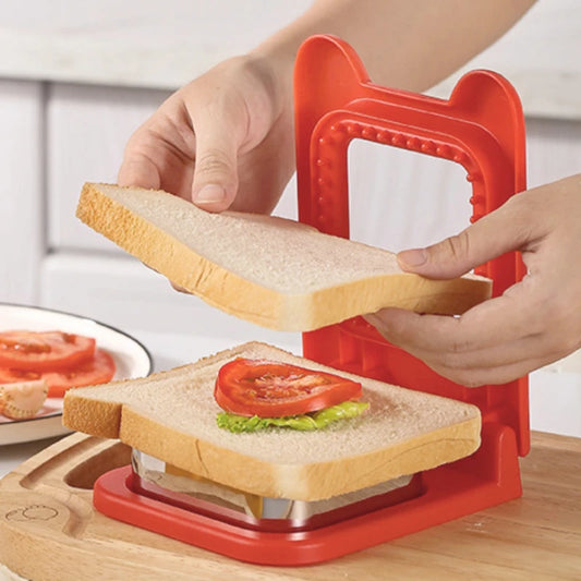 DIY breakfast sandwich maker with bread mold for easy toast and biscuit shaping. Kitchen tool for cutting sandwich bread