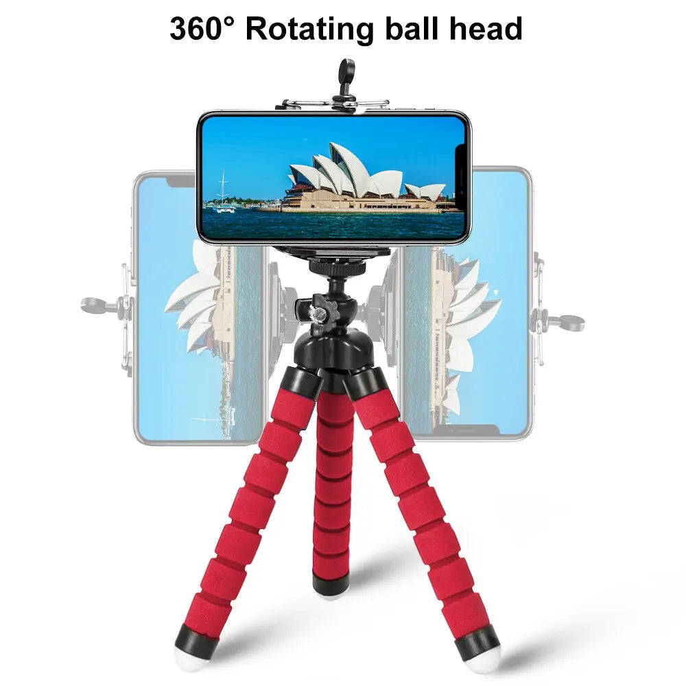 Tripod For Phone Flexible Sponge Octopus Mini Tripod For IPhone Mini Camera Tripod Phone Holder Clip Stand