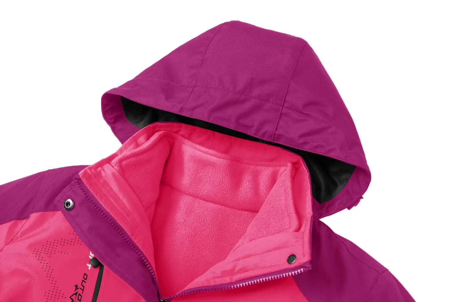 TACVASEN 3 in 1 Winter Fleece Jacket Womens Waterproof Ski Snowboard Jackets Work Rain Coat Outdoor Windbreaker Female Parka